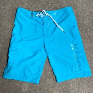 Men’s Blue Hurley Board Shorts - Size 32